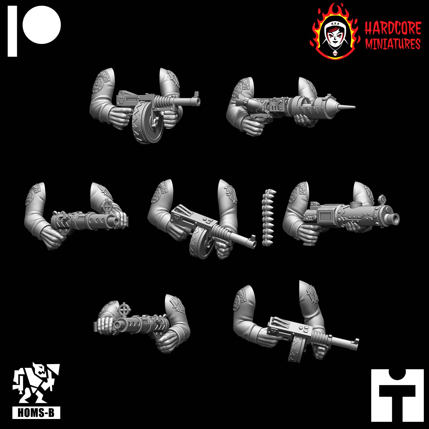 Orc Boyz Long Sleeve Arms with Weapons